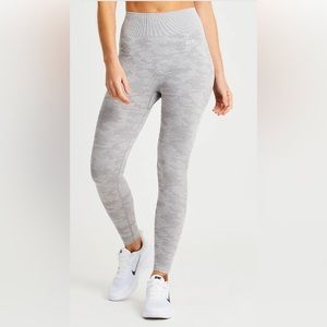 AYBL Gray Camo Leggings with Scrunch